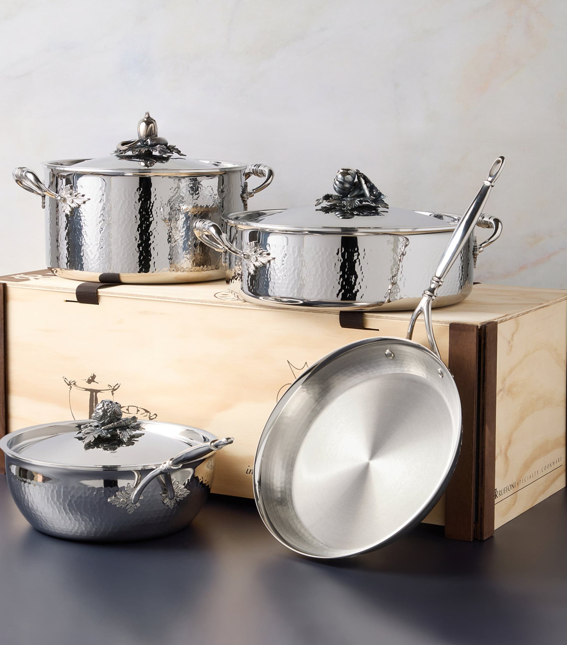 4-Piece Opus Prima Cookware Set STAINLESS STEEL