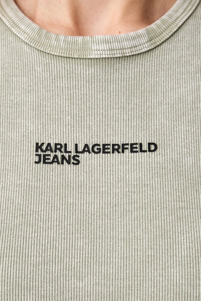 Karl Lagerfeld Jeans pamuk ve elastanlı elbise
