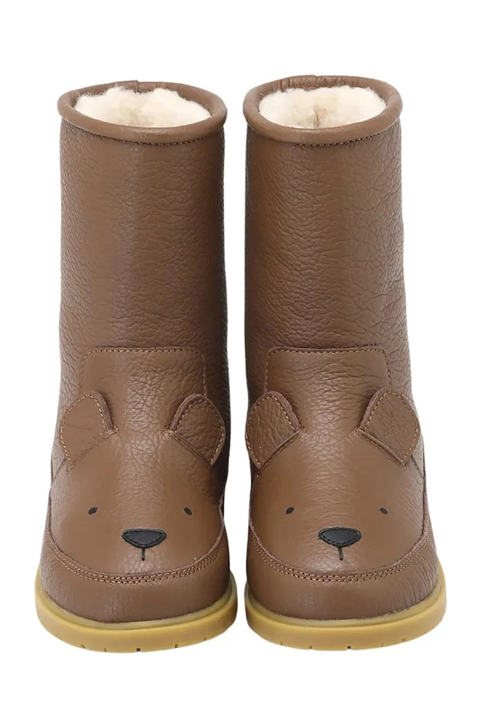 Donsje Wadudu Classic Boots Bear Çocuk Deri Kışlık Botlar