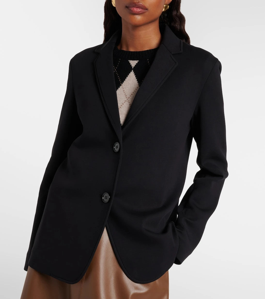 'S Max Mara - بليزر ماتولو من القطن المخلوط الجيرسيه