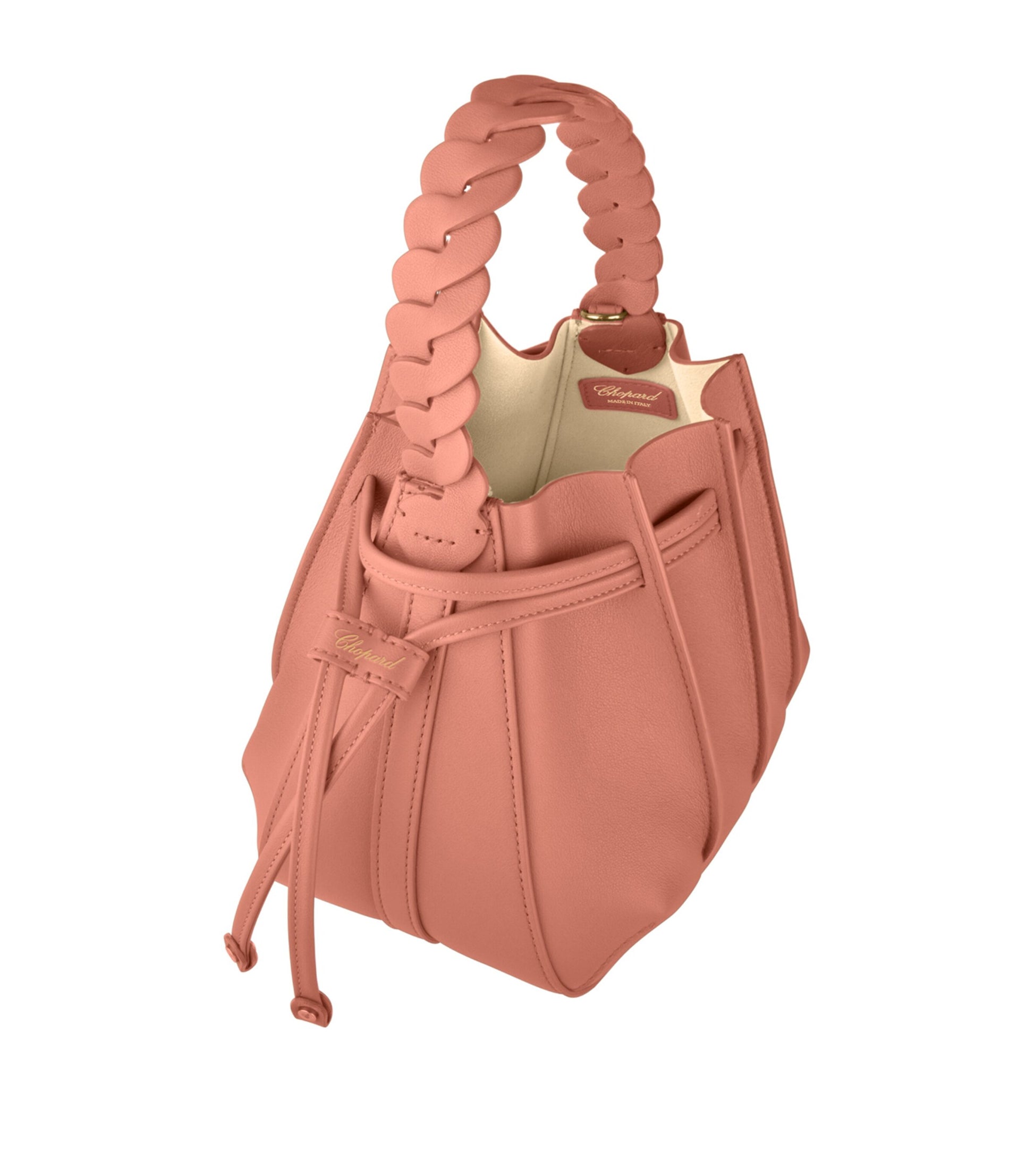 Mini Leather Gem Bucket Bag