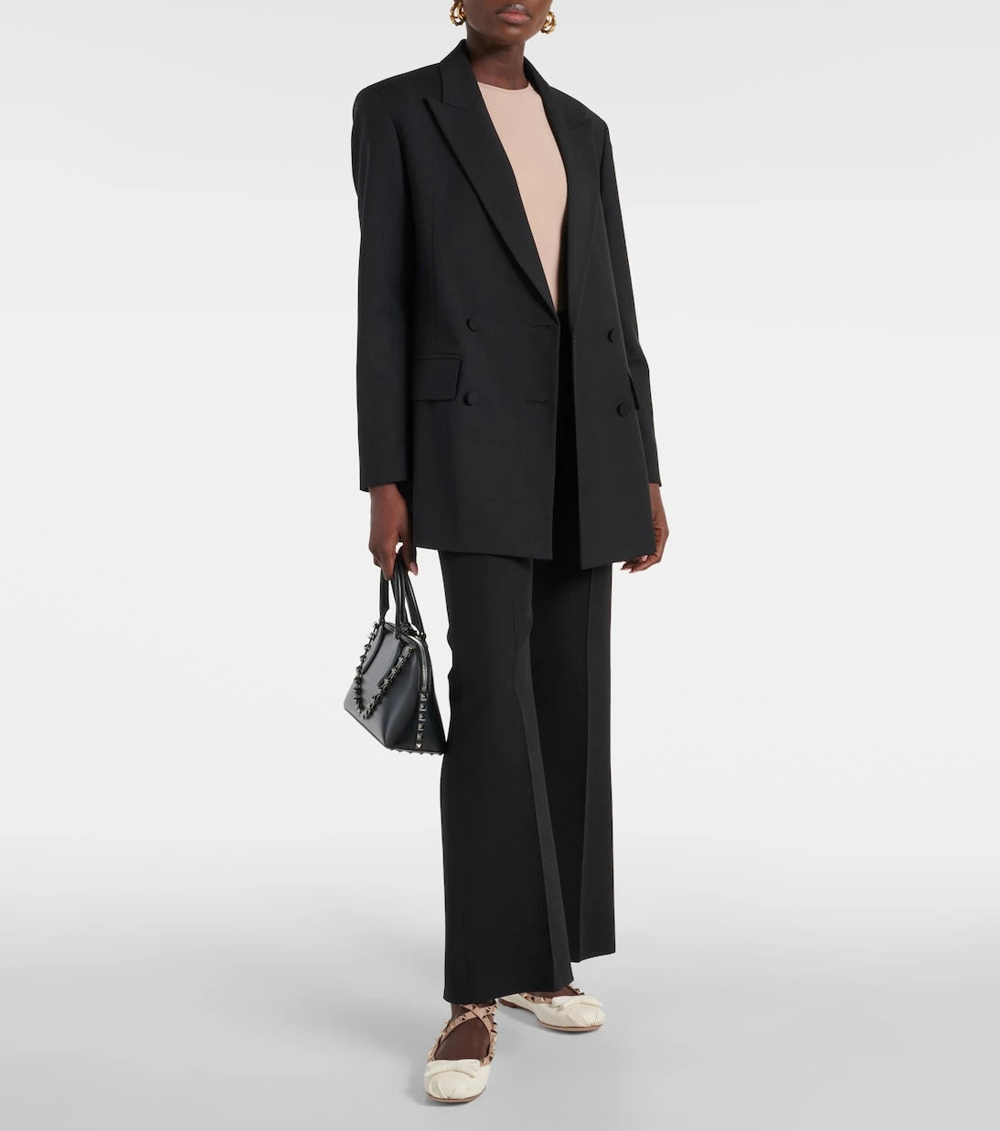 Valentino Garavani - Rockstud leather ballet flats