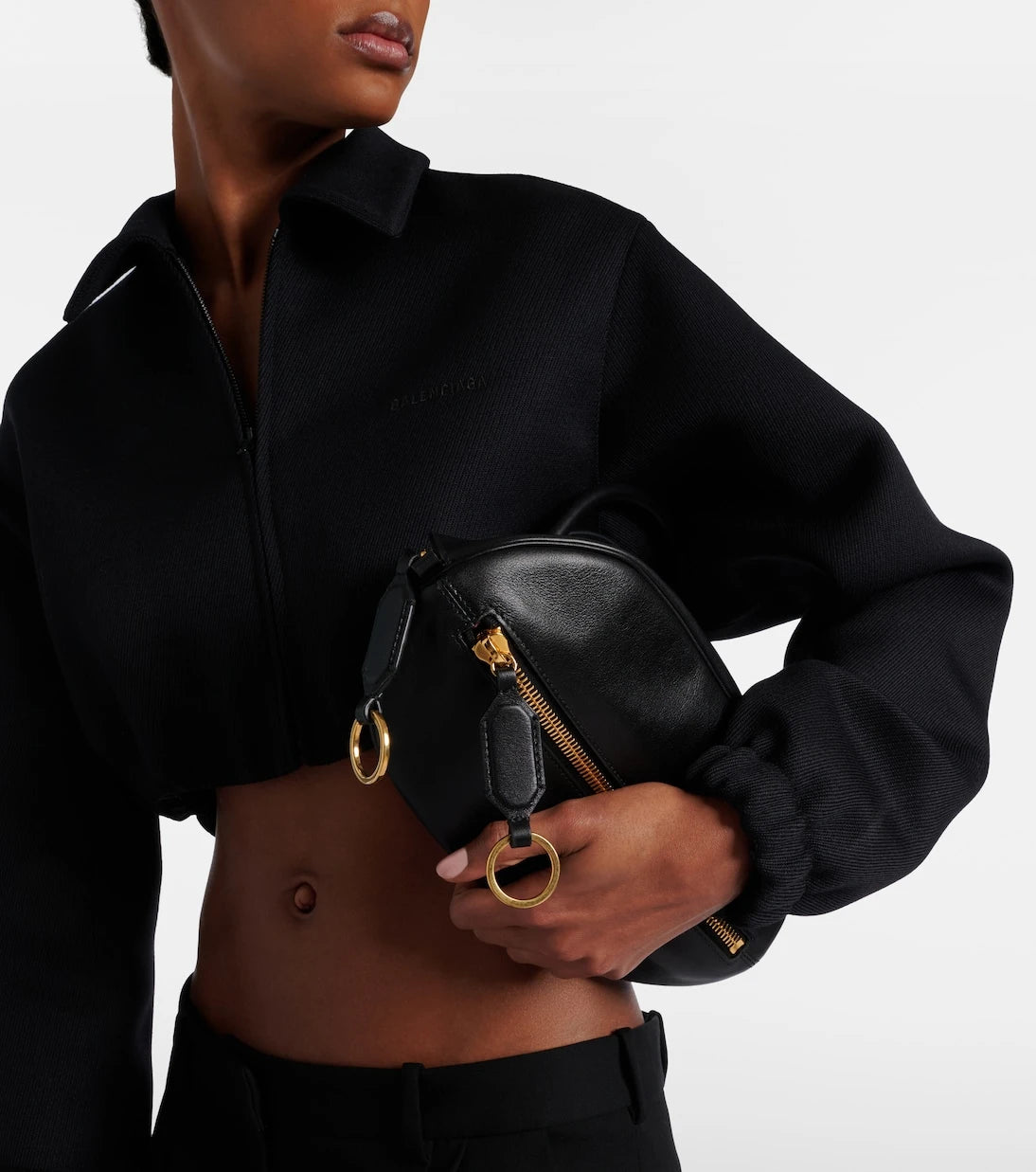 Balenciaga - Bolero Mini leather top-handle bag