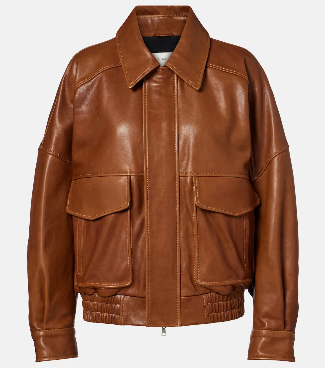 Nour Hammour - Runa leather bomber jacket