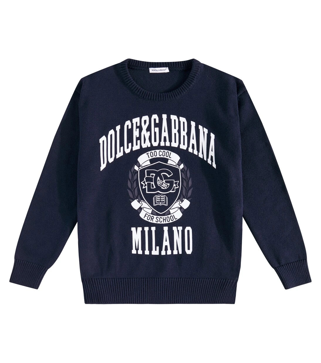 Dolce&Gabbana Kids - كنزة من القطن بطبعة