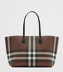 Burberry Brown Medium Check Tote Bag