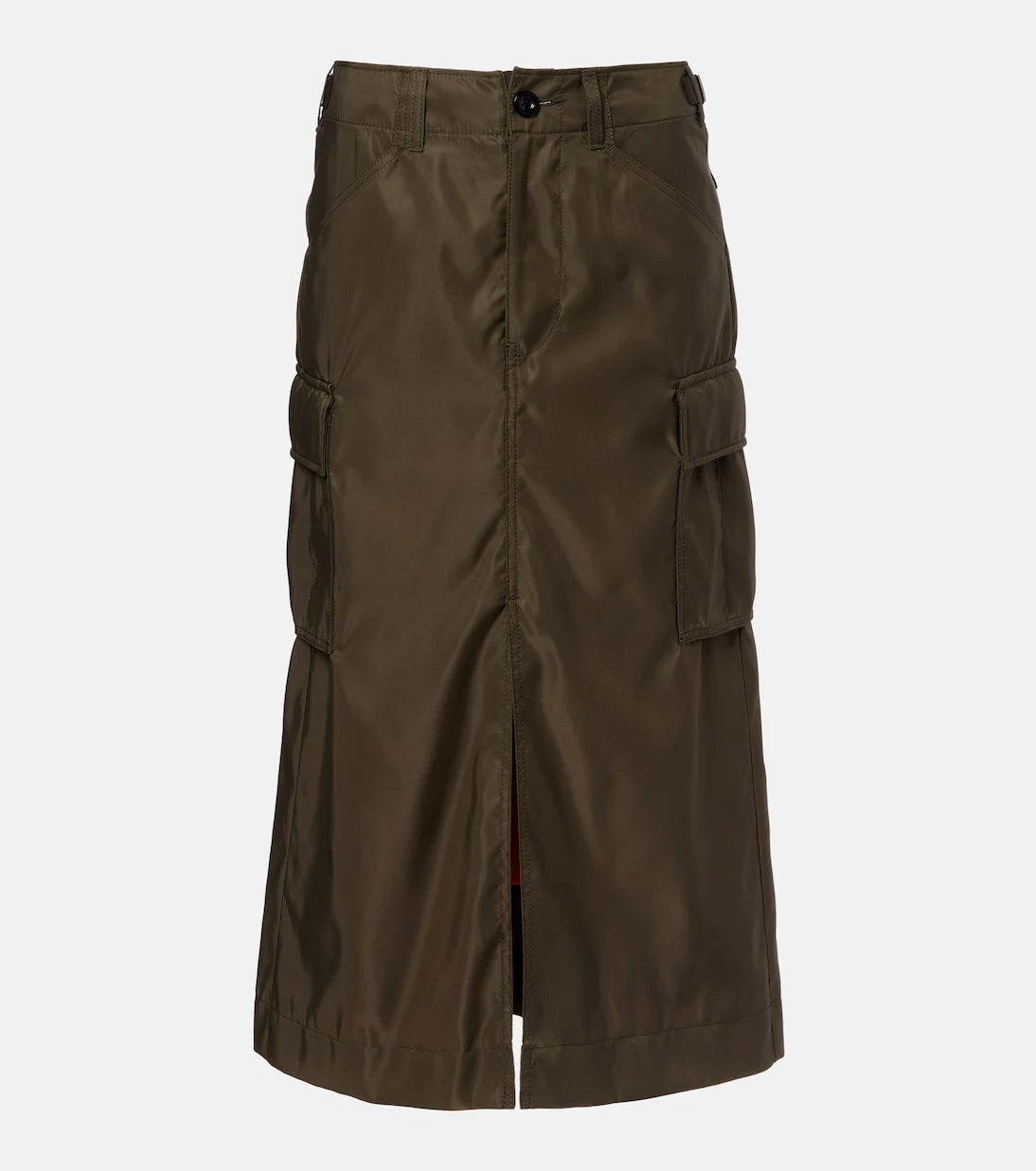 Sacai - تنورة ميدي بكسرات
