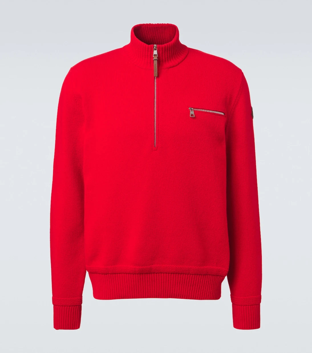 Moncler - Wool and cashmere half-zip sweater