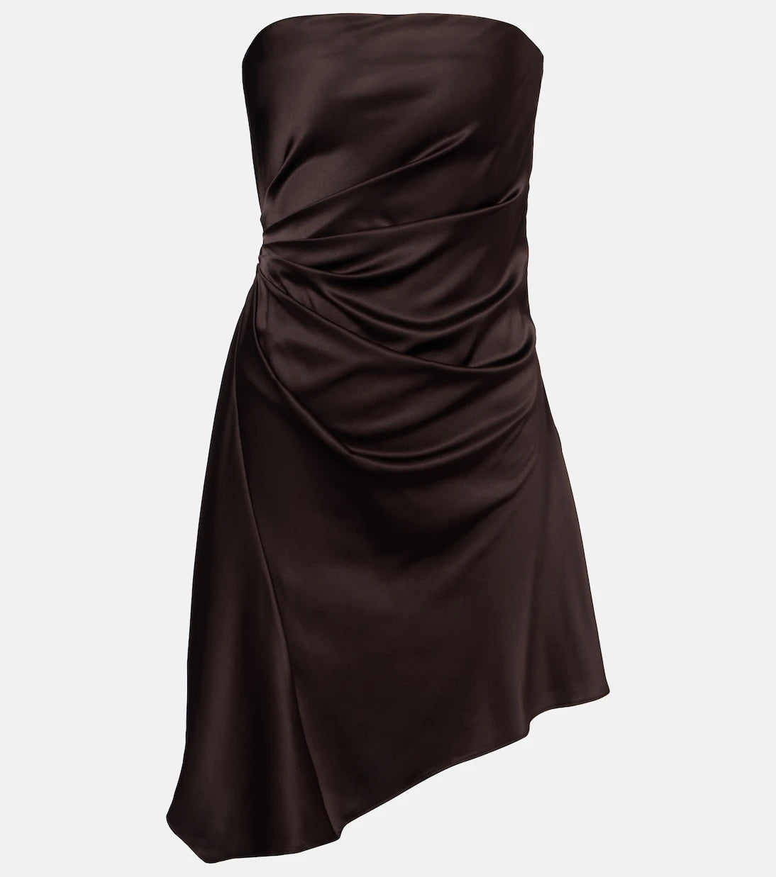 Staud - Adriana draped silk-blend minidress