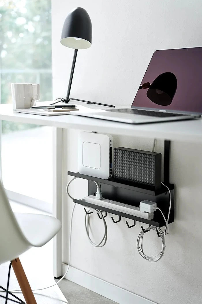 Yamazaki Smart Masa Altı Kablo ve Router Düzenleyici 40 x 11,5 x 43 cm