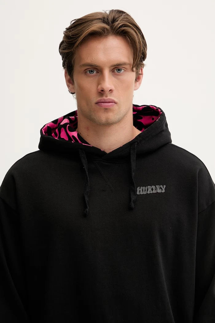 Hurley Суичър с качулка мъжки от памук BUBBLE