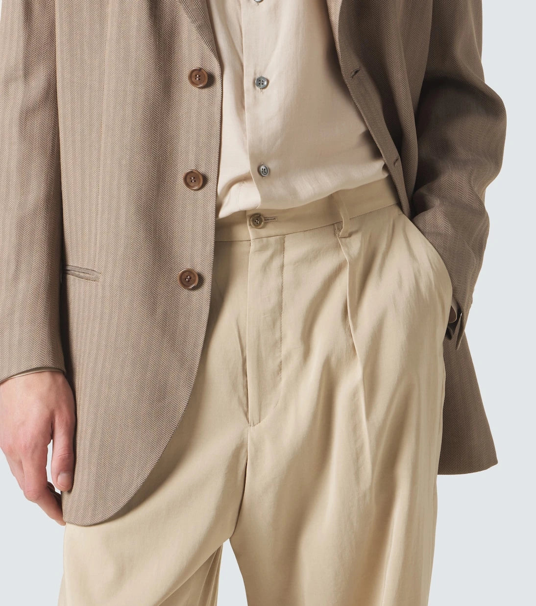 Giorgio Armani - Archivio silk-blend straight pants