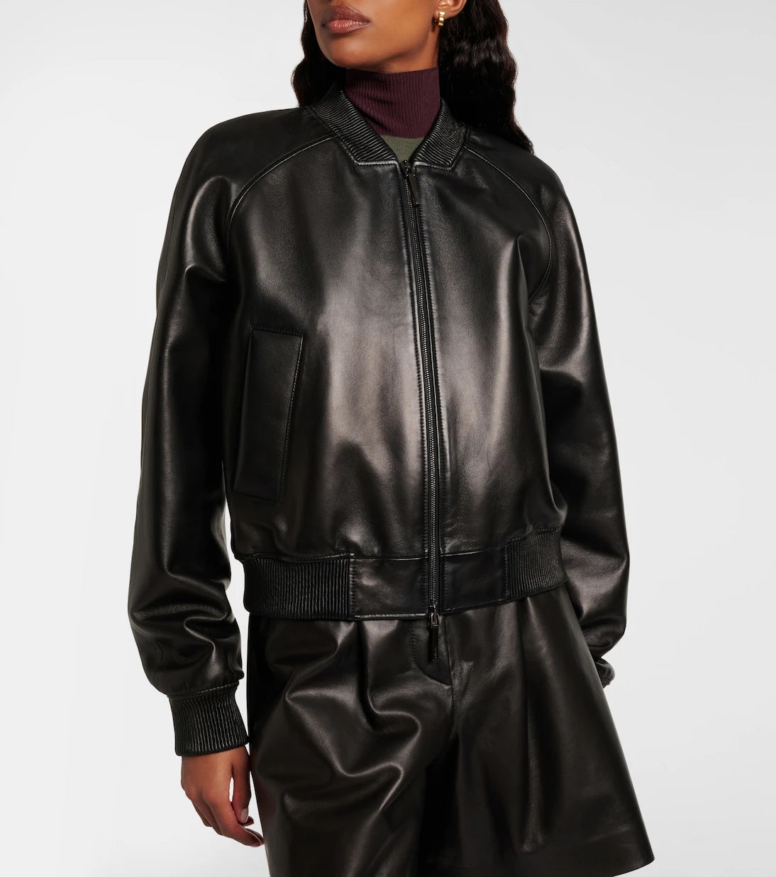 Joseph - Quinn leather bomber jacket