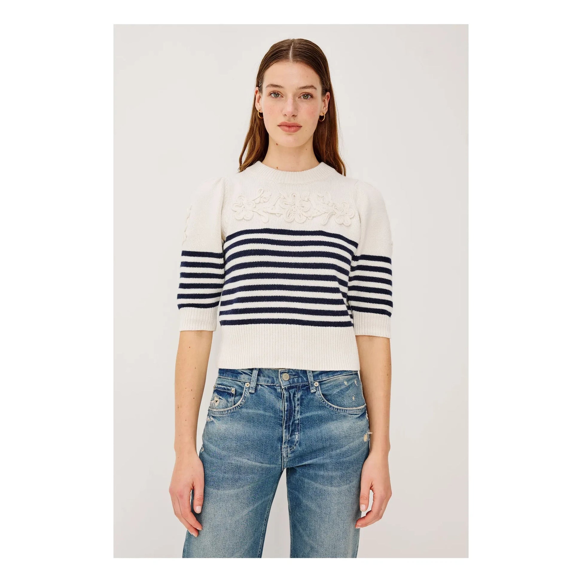Rails - Martha Stripes Sweater | Navy blue