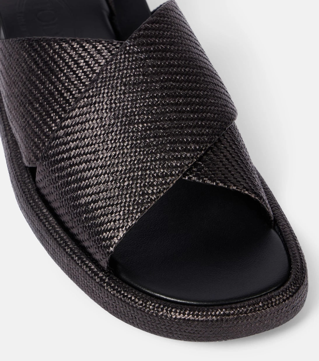 Tod's - Woven leather-trimmed sandals