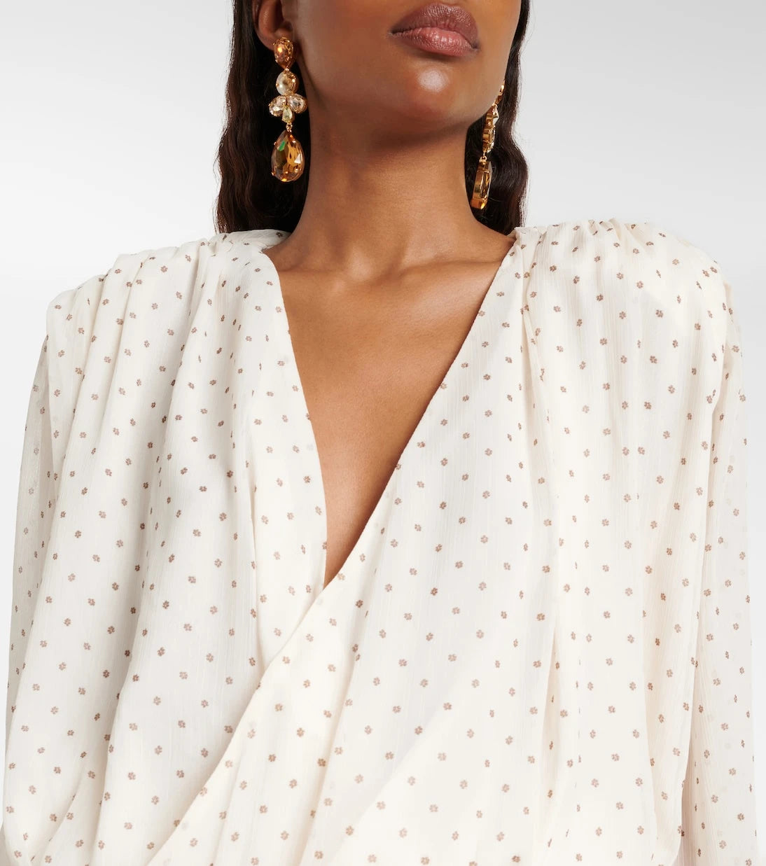 Rotate - Floral scarf-detail minidress
