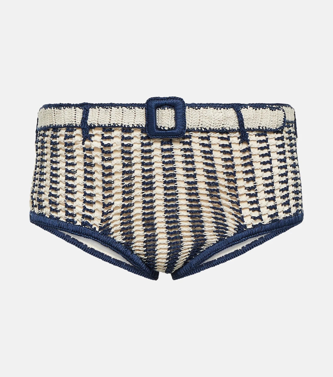 Anna Kosturova - High-rise crochet cotton bikini bottoms
