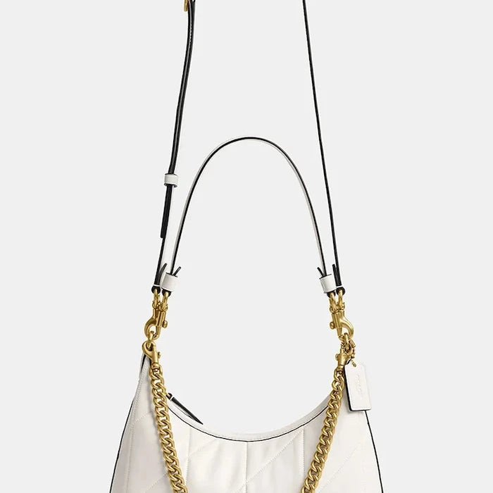 Coach чанта crossbody дамска от кожа Soft Quilted Juliet Shoulder Bag 25