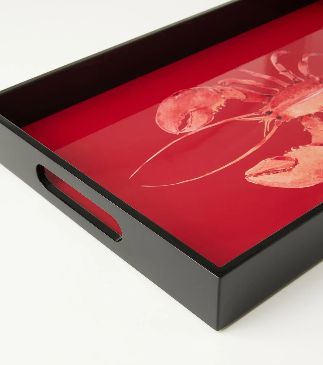 Les-Ottomans - Lobster lacquered wooden tray