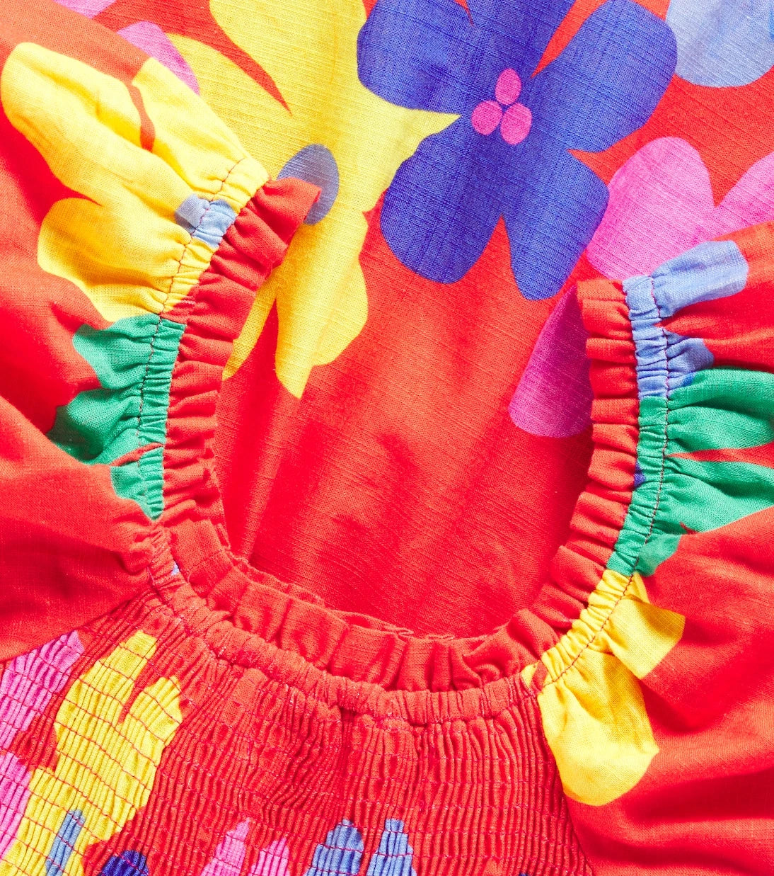 Fábula - Floral shirred cotton dress