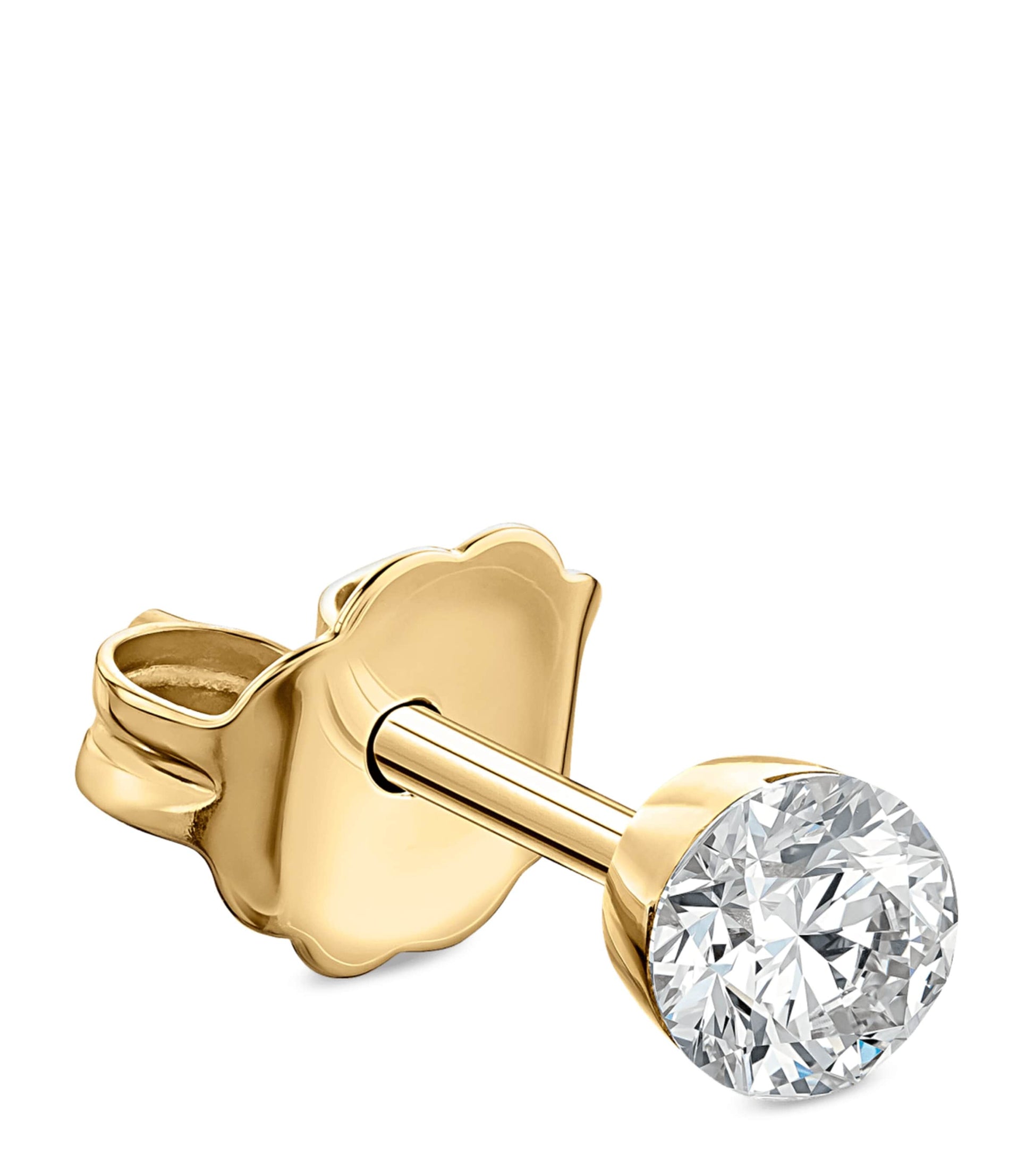 Maria Tash Gold Invisible Set Diamond Stud Earring (2.5mm)