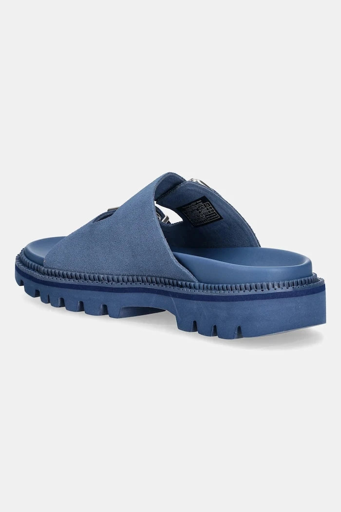 Tommy Jeans DOUBLE STRAP SANDAL SUEDE Süet Terlik