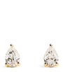 Yellow Gold and Diamond Pear Stud Earrings (1.00ctw)