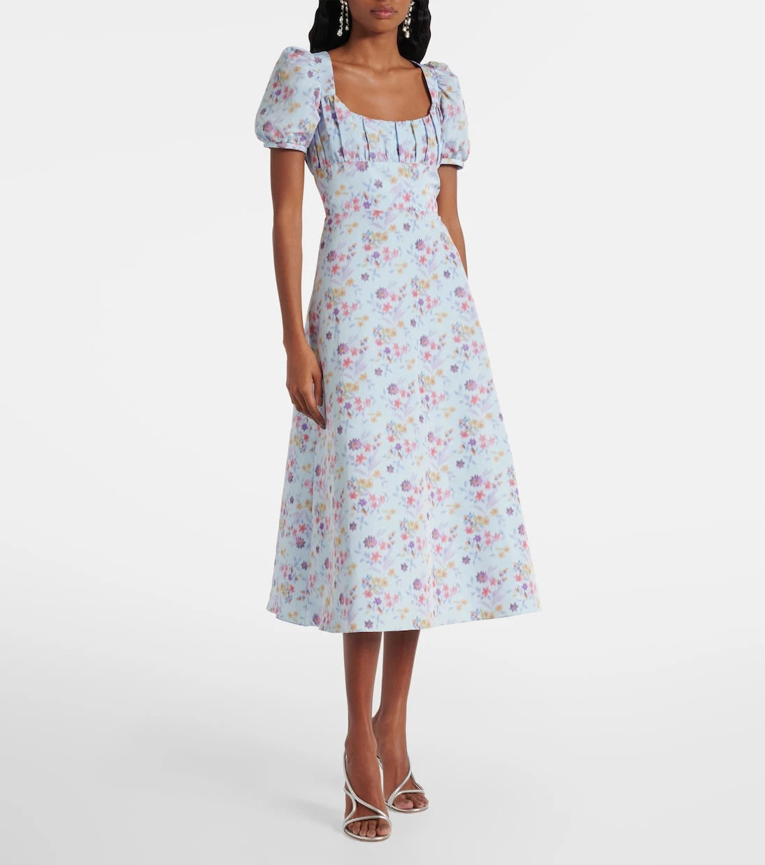 Markarian - Elora floral ikat midi dress