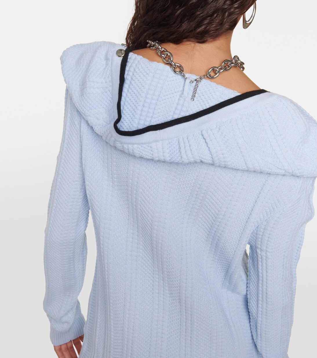 Y/Project - Chain-embellished wool minidress