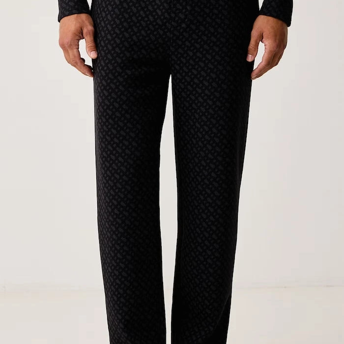Pamuklu Erkek Pijama Altı WaffleAOP Pants