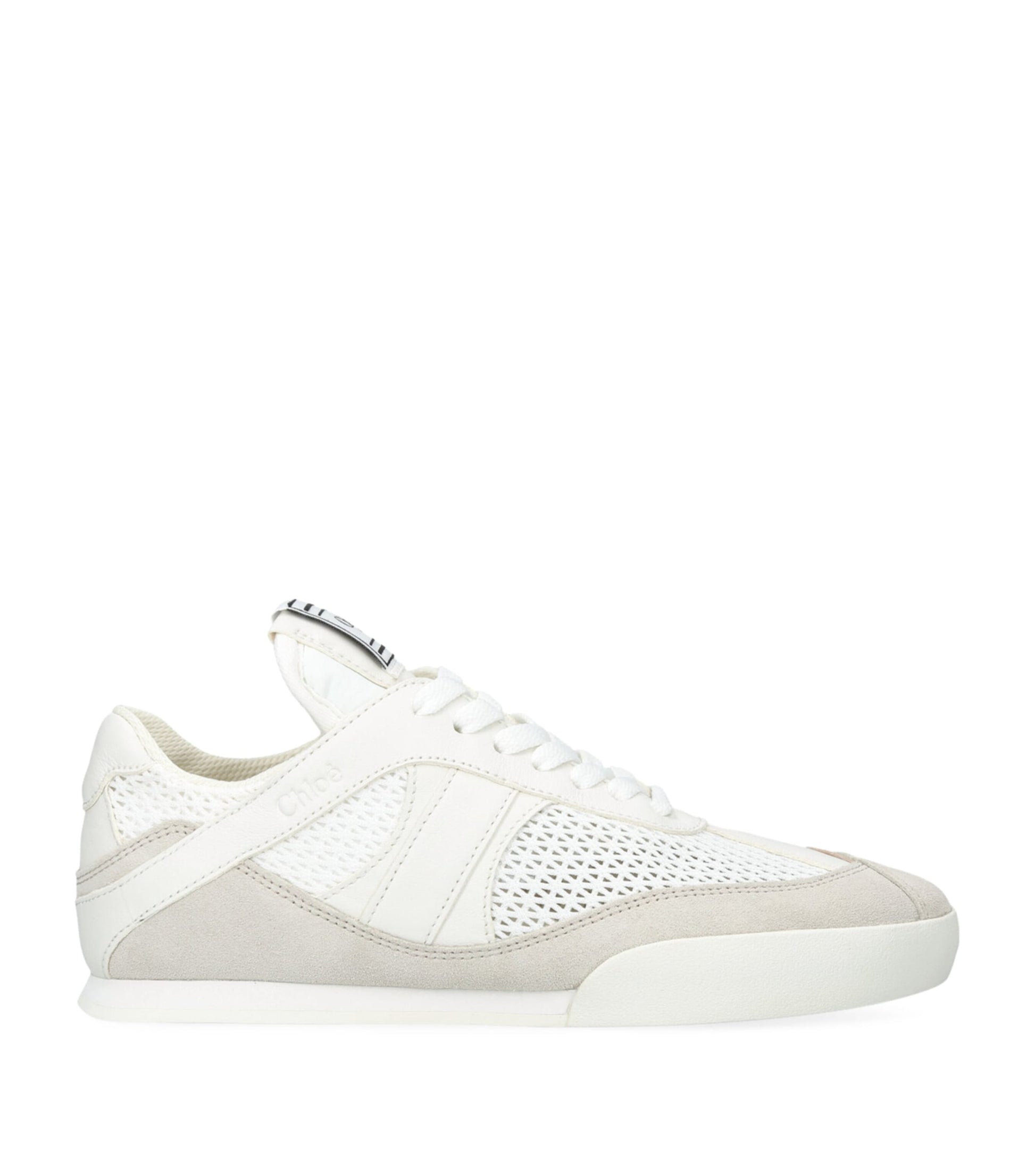 White Leather Kick Sneakers