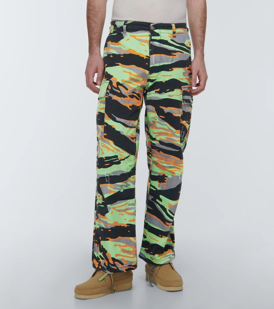 ERL - Printed cotton cargo pants
