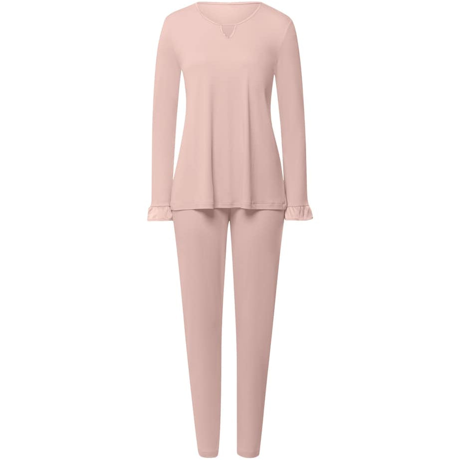 Nude Cotton-Blend Claire Pyjama Set