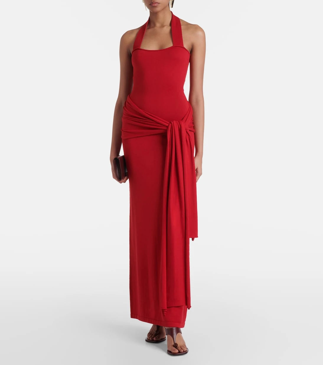 Aya Muse - Knitted silk and cotton maxi dress