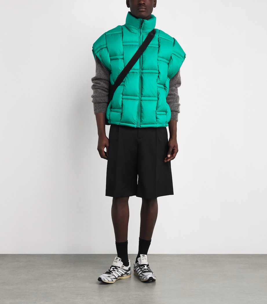 Raxxy Green 3D Down-Filled Puffer Gilet