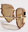 Max Mara Beige Cat-Eye Sunglasses