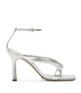 Metallic Leather Riva Sandals 90