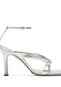 Metallic Leather Riva Sandals 90