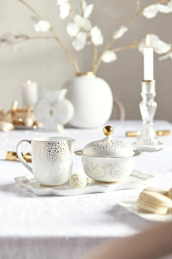 Комплект чаши Pip Studio Small Royal Winter White 260 ml (4 броя)
