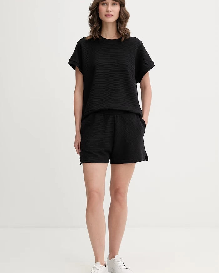 BOSS ev giyimi kadın tişörtü liyoselli BB TEXTURE_Top