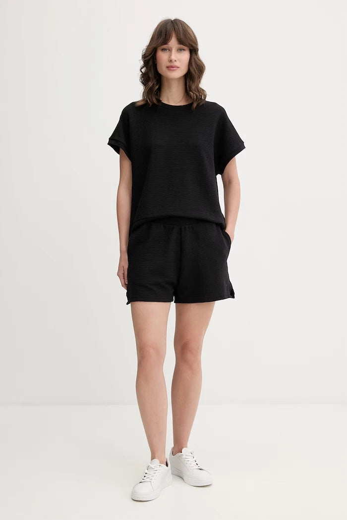 BOSS ev giyimi kadın tişörtü liyoselli BB TEXTURE_Top