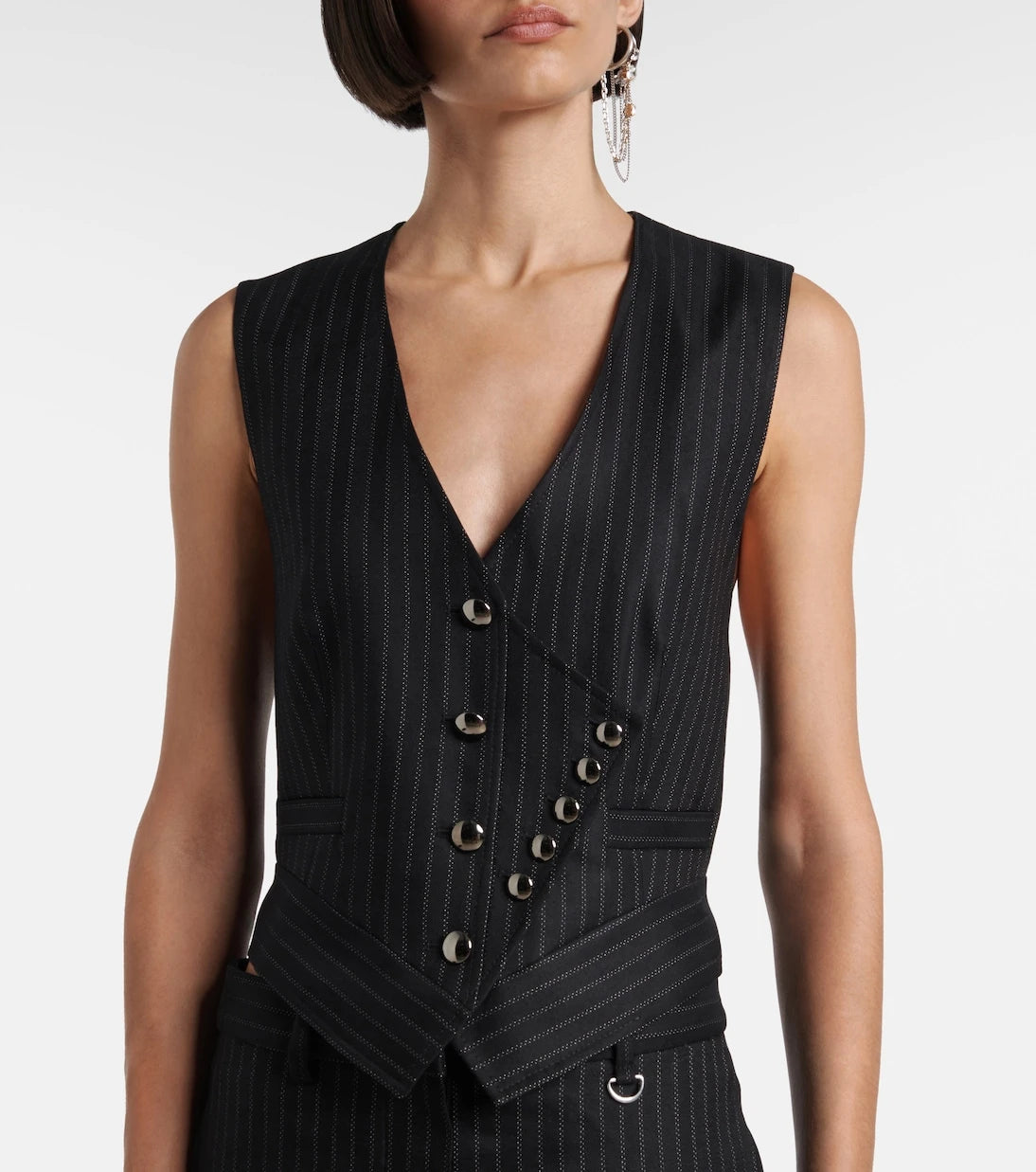 Isabel Marant - Nicky pinstripe wool-blend vest