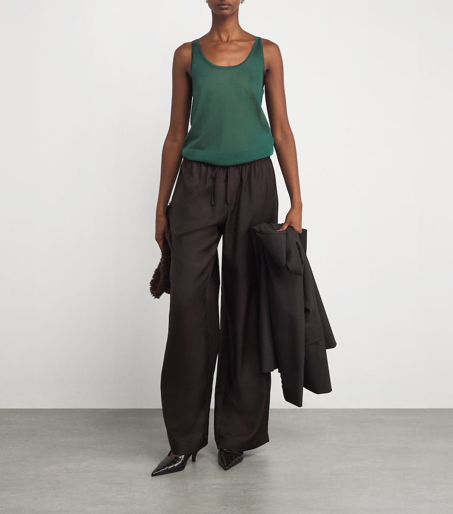 Green Knitted Tank Top