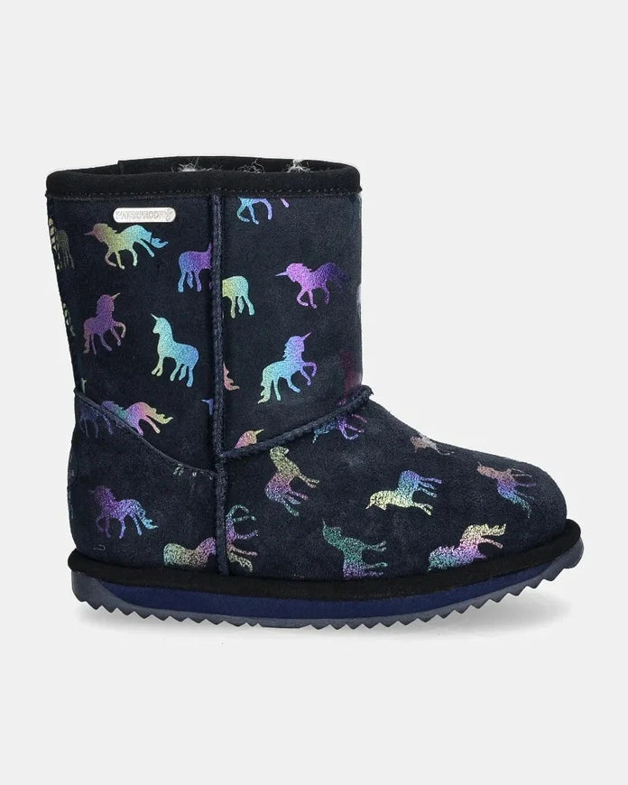Emu Australia Rainbow Unicorn Brumby Çocuk Süet Bot