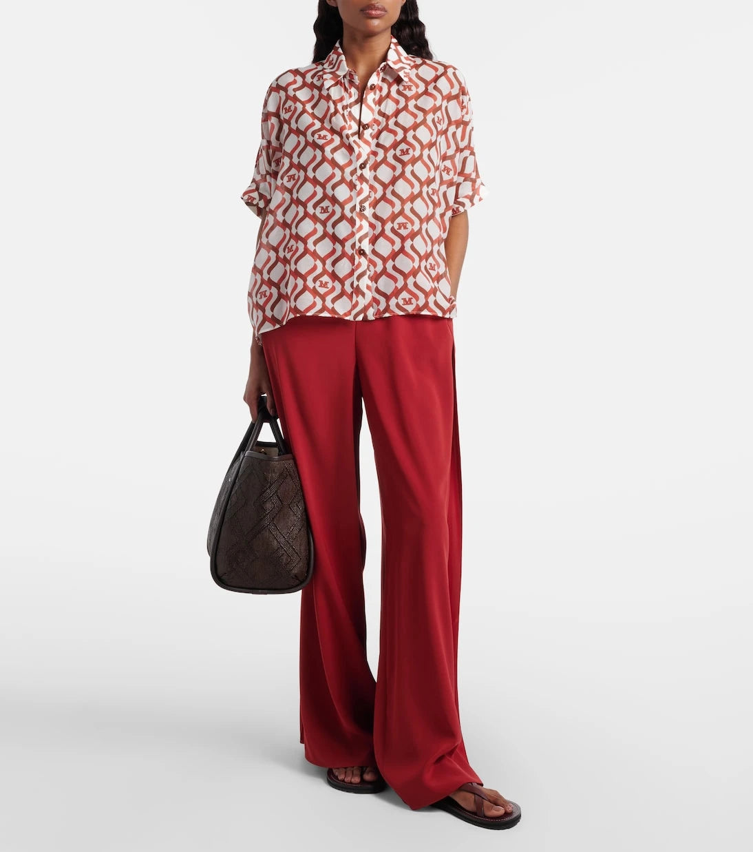 Max Mara - Ariete printed cotton and silk shirt