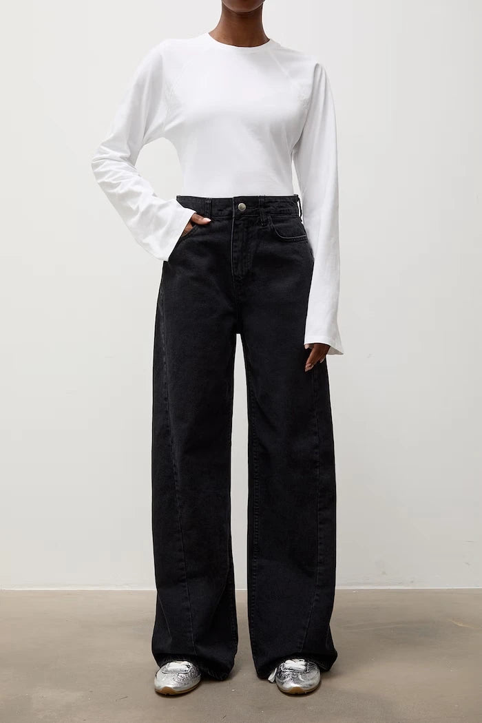 Kadın wide leg jean