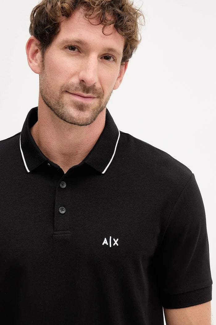 Тениска с яка Armani Exchange
