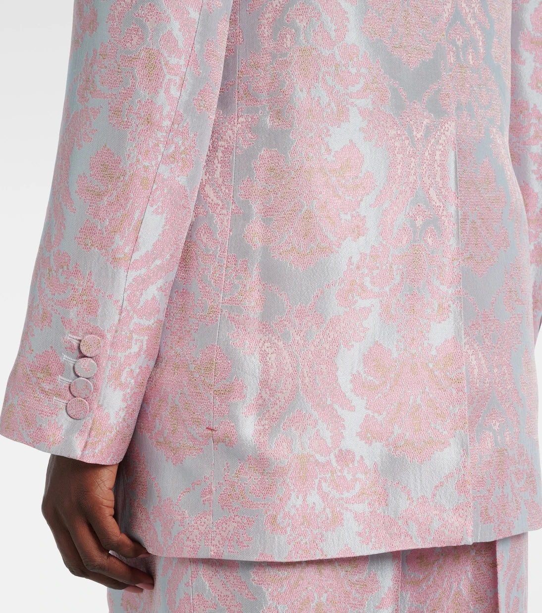 Dries Van Noten - سترة بليزر جاكار مزهرة
