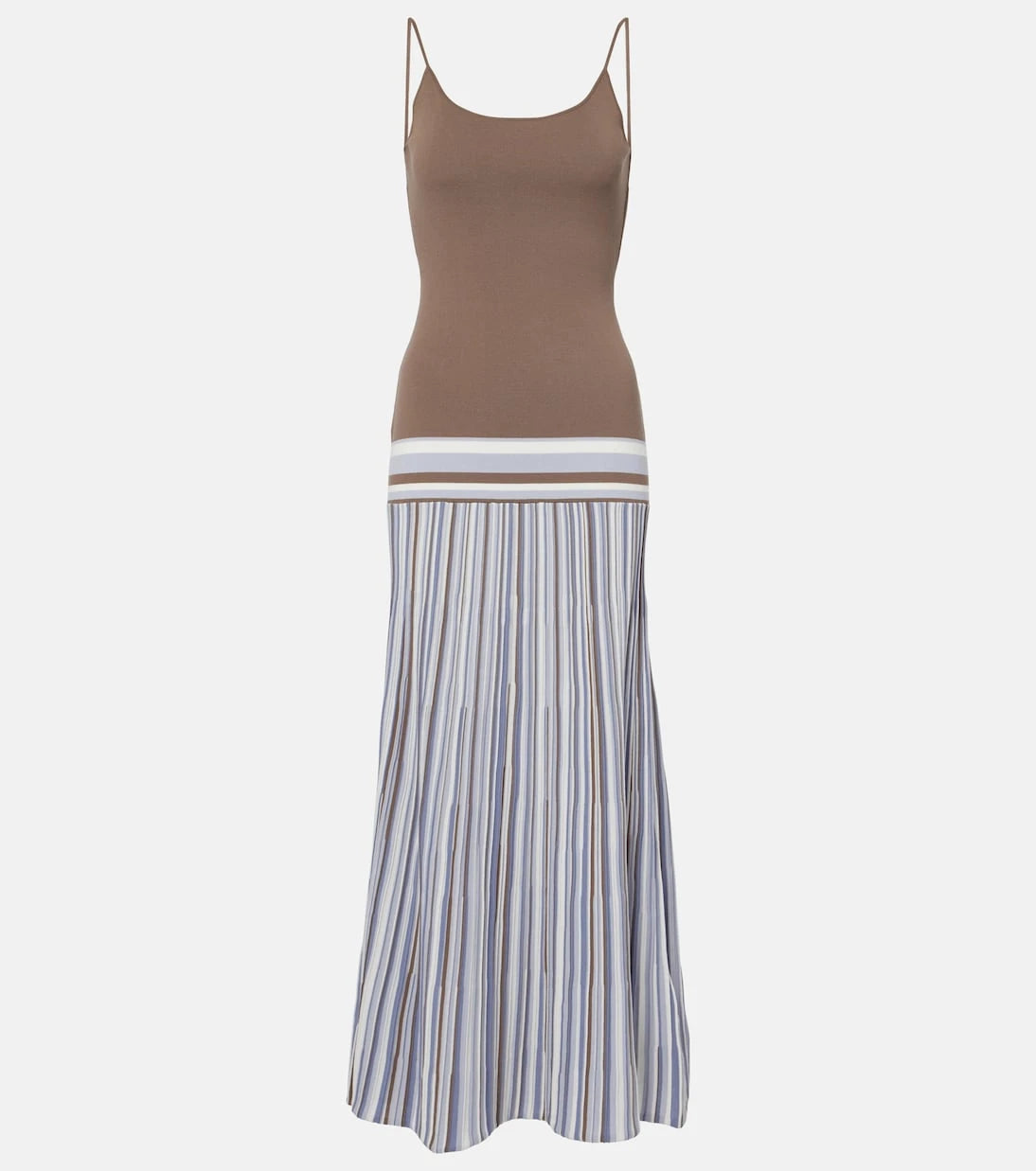 Faithfull - Citara striped cotton-blend maxi dress