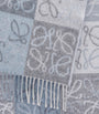 LOEWE Blue Wool-Cashmere Anagram Scarf